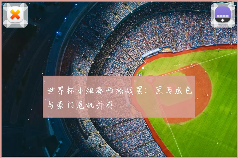 世界杯小组赛两轮战罢：黑马成色与豪门危机并存